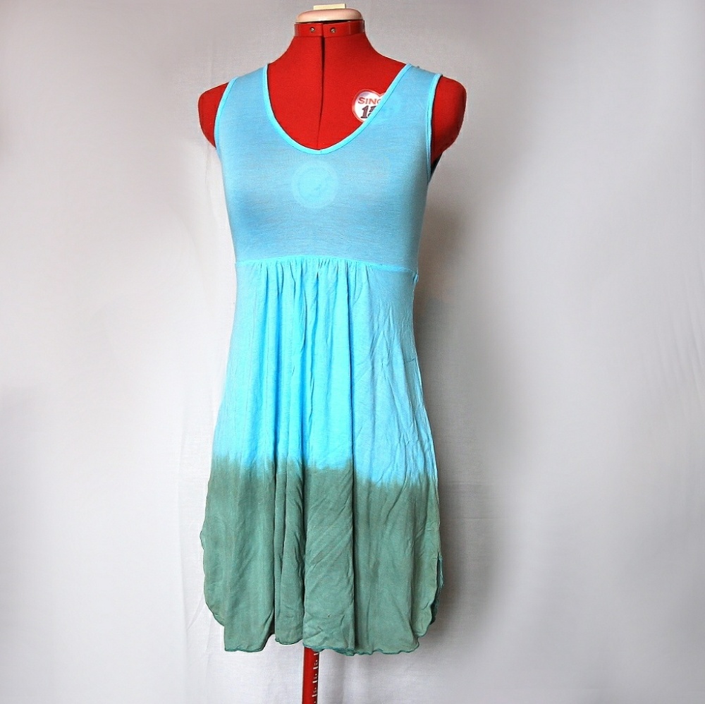 Omgirl soft dip dye dress, blue tie dye dress